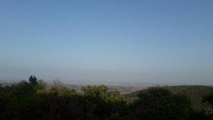Vue depuis la Montagnola Senese près de Tegoia